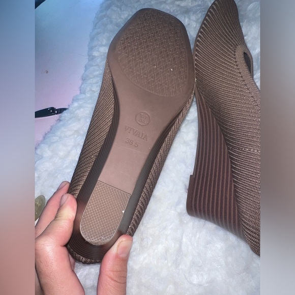 VIVAIA Margot Wedge Women's Square Toe Wedge Pumps Shoes 8 NWOB - Picture 5 of 6